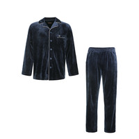 AIMER MEN 爱慕先生 男士海岛绒家居服套装 NS43C951 蓝色 185