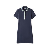 LACOSTE 拉科斯特 女士中长款连衣裙 EF5782 藏青 XXS