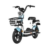 哈啰 智炫系列 电动自行车 TDT1871Z 48V12Ah锂电池 本彩蓝/喷涂白