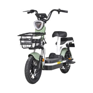 哈啰 智炫系列 电动自行车 TDT1871Z 48V12Ah铅酸电池 本彩绿/喷涂白