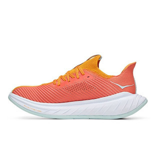 HOKA ONE ONE Carbon卡奔X Carbon X3 女子跑鞋 1123193-RYCM 镭射黄/茶花橘 40.5