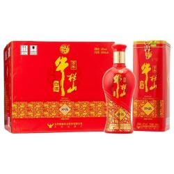 88vipniulanshan牛栏山白酒百年珍品红铁盒婚庆喜酒浓香型52度500ml6