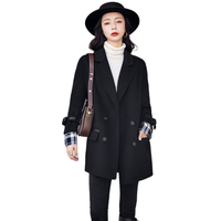 LOUIS YAO 白鹿语 女士小西装 BX210710300 黑色 M