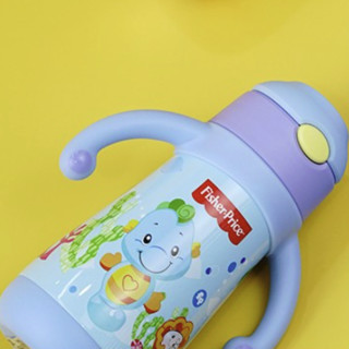 Fisher-Price 费雪 FP-8639 儿童重力球吸管保温杯 310ml 蓝色