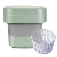 SUNCHANCE SOK01-T 变频波轮迷你洗衣机+沥水篮 浅草绿