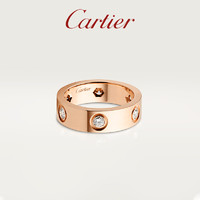 Cartier 卡地亚 LOVE系列戒指 玫瑰金镶钻对戒 单枚