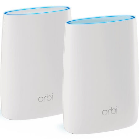 NETGEAR 美国网件 Orbi RBK50 三频3000M 分布式千兆Mesh无线路由器 Wi-Fi 5 一母一子装 白色