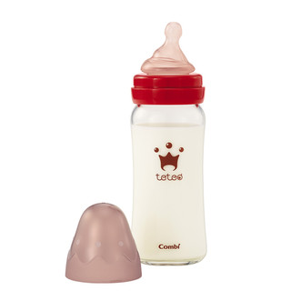 Combi 康贝 宝宝新生儿奶瓶婴儿奶瓶 teteo仿母乳奶嘴流量可调节奶瓶  耐热玻璃制