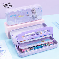 Disney 迪士尼 冰雪奇缘联名系列 DM28217F 三层可折叠文具盒 紫色