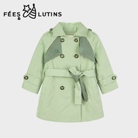 Fees&lutins 菲丝路汀 女童春新款长款风衣