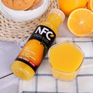 NFC果汁饮料（冷藏型）100%鲜果压榨橙汁 300ml*4瓶