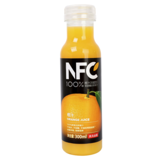NFC果汁饮料（冷藏型）100%鲜果压榨橙汁 300ml*4瓶