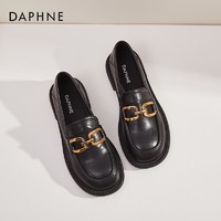 DAPHNE 达芙妮 女士平底复古乐福鞋