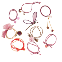 ROVEDCITY 洛丹思奇 T09 简约森系发绳套装 A款紫色 9件套