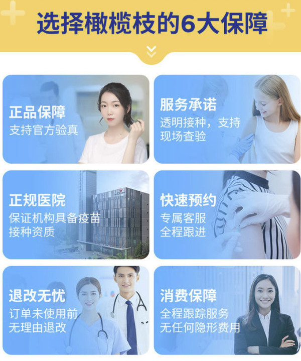 橄榄枝健康 上海9价HPV疫苗 预约代订服务