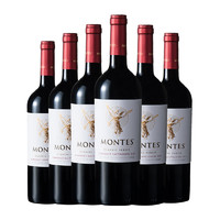 MONTES 蒙特斯 智利原瓶进口 天使系列 赤霞珠干红葡萄酒 750ml*6支 整箱装