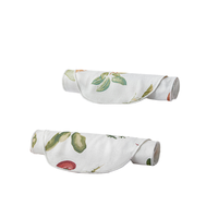 EMXEE 嫚熙 MX-488193627-2 儿童隔汗巾 2条装 水果派对+果蔬乐园 S