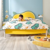 新品发售：QuanU 全友 121353 现代简约实木单人儿童床 1.2m