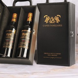 布多格 CANIS FAMILIARIS布多格 法国原瓶进口红酒 侯爵干红葡萄酒 750ml*2支礼盒装