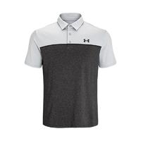 UNDER ARMOUR 安德玛 Playoff 男子POLO衫 1362495-001 黑色/浅灰色 XXXL