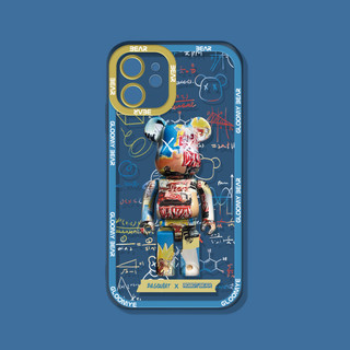 DESALAN 德萨兰 iPhone 13 Pro 硅胶手机壳 暴力熊 蓝色框