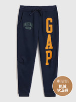 Gap 盖璞 男女同款|碳素软磨系列 徽标LOGO抓绒卫裤情侣装