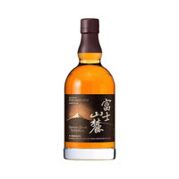 日本进口 富士山麓黑标 白标原酒调和威士忌洋酒 无礼盒 黑标 700ml