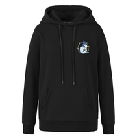 Juzui 玖姿 annakro系列 女士连帽卫衣 JTBD82115000 素黑 XL