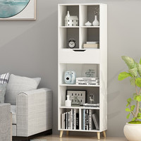 木以成居 LY-42280180W 落地书架 暖白色 1.8m
