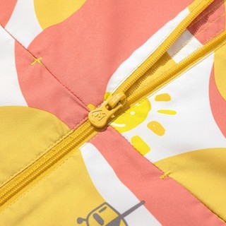 mini balabala 迷你巴拉巴拉 ZA0E051223286-00363 儿童冲锋衣两件套 红黄色调 110cm