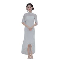 JINYE ORIENTAL 槿爷东方 女士改良旗袍 QP19SS032 倾城梦 白色 S