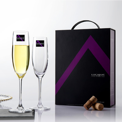Lucaris 水晶香槟杯 两只礼盒装