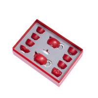 赞物 食来运转 茶具套装 7件套 宫廷红