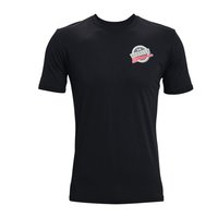 UNDER ARMOUR 安德玛 Stack 男子运动T恤 1365476-001 黑色 XL