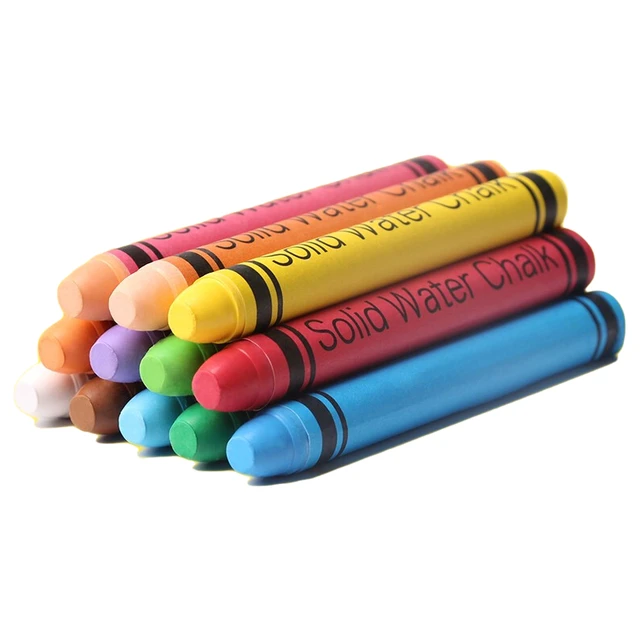 AUCS 傲世 VP-12FC 水溶无尘粉笔 彩色 12支装