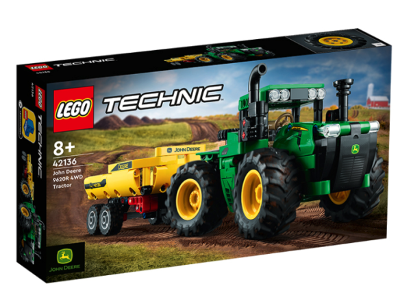 lego乐高technic科技系列42136约翰迪尔9620r4wd拖拉机
