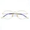 pulais 普莱斯 5317 金色合金眼镜框+平光防蓝光镜片 灰变