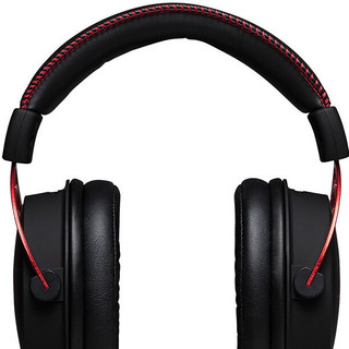 HYPERX 极度未知 CLOUD ALPHA 耳罩式头戴式降噪有线耳机 黑色 3.5mm+灵音声卡