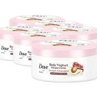 Dove 多芬 酸奶身体乳 石榴和乳木果油香味 适合正常至干性皮肤 6 件装(6 × 250 毫升)