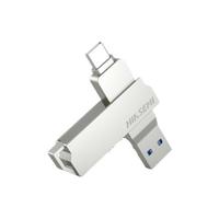 海康威视 X307C USB 3.1 U盘 银色 64GB USB-A/Type-C双口
