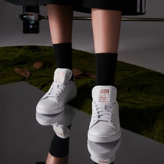 adidas 阿迪达斯 ORIGINALS Stan Smith W 女子运动板鞋 EE8821 白金 37