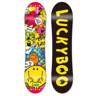 新款Luckyboo儿童滑雪板单板套装宝宝滑雪板男孩女孩单板滑雪装备 L01-过年了（板+固+鞋套装）