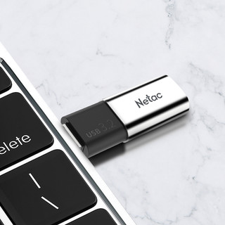 Netac 朗科 256GB USB3.2 超极速固态U盘 US2 金属U盘 读速530MB/s 写450MB/s 移动固态硬盘速度狂飙