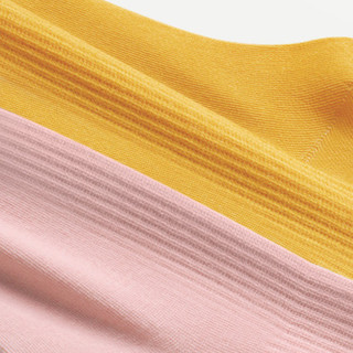 TaleCat 故事猫 WZ21C011F 儿童中筒袜 4双装 黄色+灰色+粉色+绿色 M