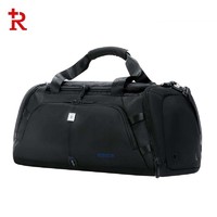 RUIGOR 瑞戈 瑞士军刀瑞戈手提旅行包男行李包瑞士大容量短途旅游袋运动健身包男 黑色