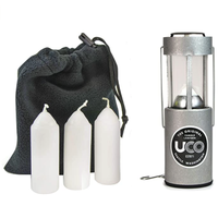 Prime会员：UCO Original 铝合金款带 防风蜡烛灯 3支蜡烛和储物袋