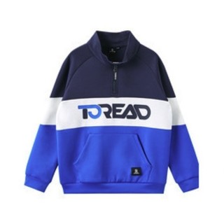 TOREAD kids TREKKINC系列 QAUI85026 儿童卫衣 太空蓝/本白/宝蓝 160cm