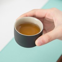 南山先生 枯山水 茶杯 55ml 禅风黑