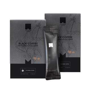 MELLOWER COFFEE 麦隆咖啡 速溶黑咖啡 冻干即溶黑咖啡 2g*10条*5盒