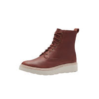 Clarks 其乐 仙踪系列 Trace Pine 女士8孔马丁靴 261437274 栗色 39